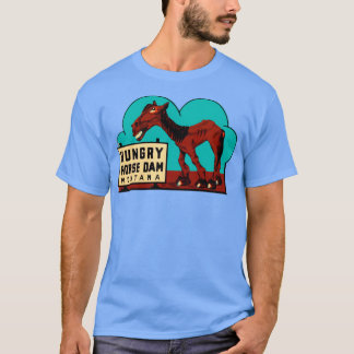 Hungry Horse Dam Montana Vintage Travel Decal T-shirt