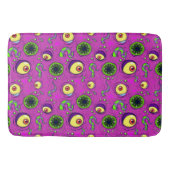 Hungry Monster Seamless Pattern Badmat (Voorkant)