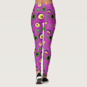Hungry Monster Seamless Pattern Leggings (Achterkant)