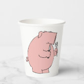 Hungry Pig Papieren Bekers (Voorkant)