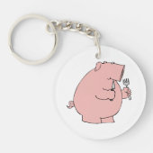 Hungry Pig Sleutelhanger (Voorkant)