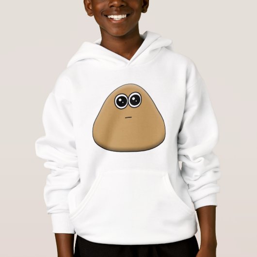 Hungry Pou - Kinder Hoodie (Voorkant)