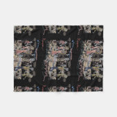 Hungry Zombies Fleece Deken (Voorkant (Horizontaal))