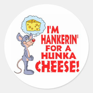 Hunka Cheese Ronde Sticker