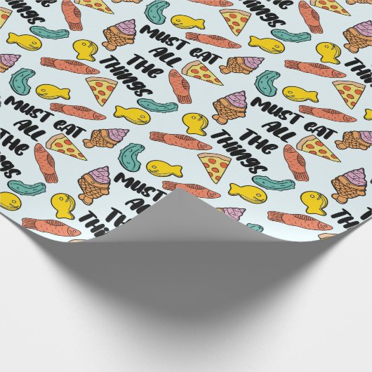 Hunkeren naar zwangerschap Leuk voedingspatroon ba Cadeaupapier (Hoek)