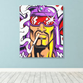 Hunkuloid™: Nocturno™/Face Canvas Afdruk (Insitu (Houten vloer))