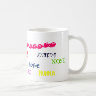 HUNNA, HUNNA, LIZ, NOSE, NOSE, HM... - Gepersonali Koffiemok