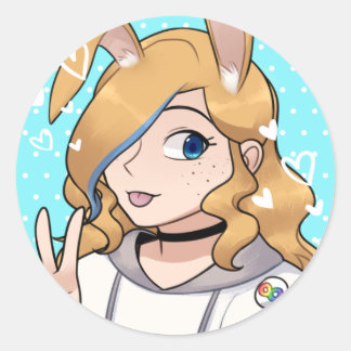 HunneBunn PFP Decal Ronde Sticker