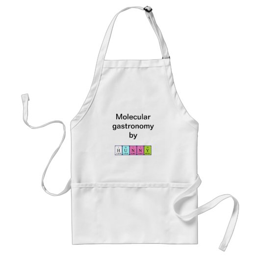 Hunny periodieke table name apron standaard schort (Voorkant)