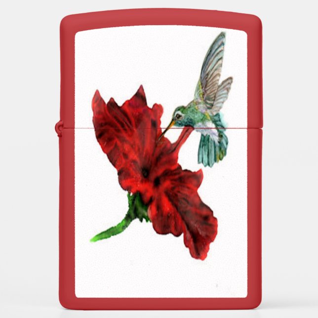 Hunry Hummingbird Zippo Lighter (Voorkant)