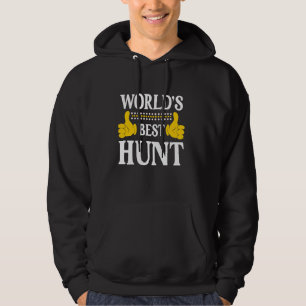 Hunt Achternaam Funny Team Familie Achternaam Worl Hoodie