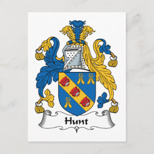 Hunt Family Crest Briefkaart