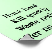 Hunt Hard Poster (Hoek)