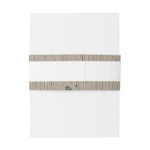 "Hunt is over" Rustic Antler Barnwood Wedding Uitnodigingen Wikkel (Achterkant Voorbeeld)