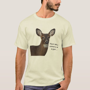 Hunt met een camera-hert T-shirt