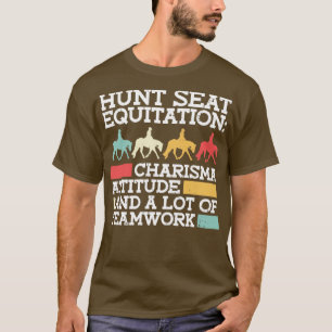 Hunt Seat Equity Charisma Attitude en een partij O T-shirt
