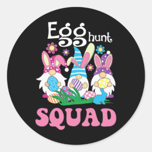 Hunt Squad Hunting Season Funny Paasdag Ronde Sticker