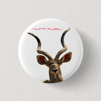Hunt the Kudu Ronde Button 3,2 Cm