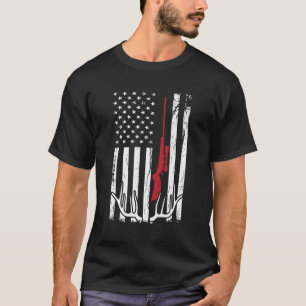 Hunter Amerikaanse Vlag VS Jacht Herten T-shirt