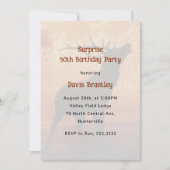 Hunter Antlers Deer Anniversaire Fête Invitation (Devant)