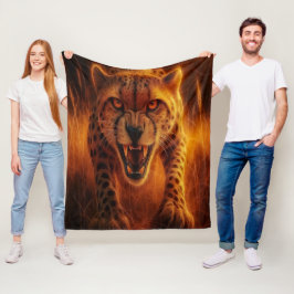 Hunter Cheetah Fleece Deken