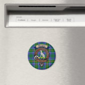 Hunter Clan Badge & Tartan Magneet (Insitu (Vaatwasser))