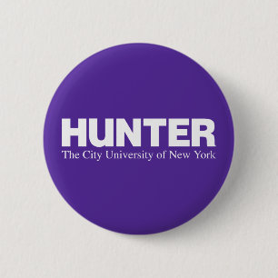 Hunter College CUNY Academisch Logo Ronde Button 5,7 Cm