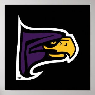 Hunter College Hawk Profiel Mascotte Poster
