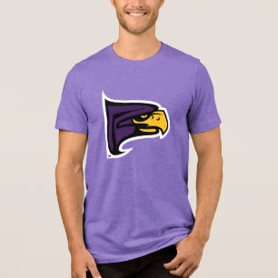 Hunter College Hawk Profiel Mascotte Tri-Blend Shirt