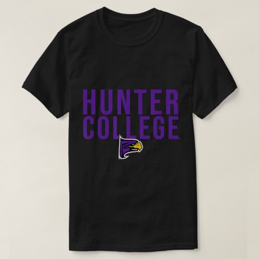 Hunter College Hawks Stapelde T-Shirt (Design voorkant)