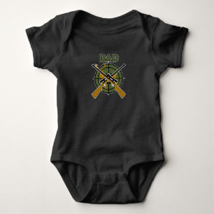 Hunter Dad Deer Hunting Season Hunt Lover Graphic Romper