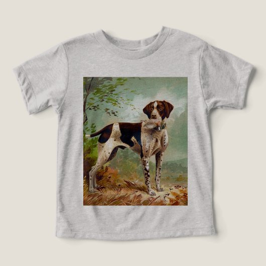 Hunter dog met vogel in de mond (Design voorkant)