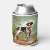 Hunter dog met vogel in de mond blikjeskoeler (Blikje Voorkant)