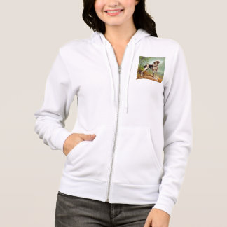 Hunter dog met vogel in de mond hoodie