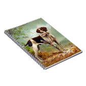 Hunter dog met vogel in de mond notitieboek (Rechterzijde)