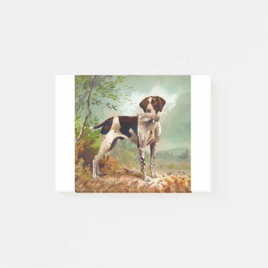 Hunter dog met vogel in de mond post-it® notes (Voorkant)