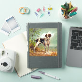 Hunter dog met vogel in de mond sticker (iPad Cover)
