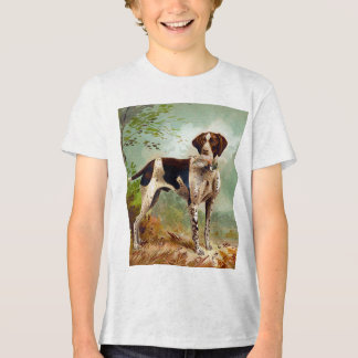 Hunter dog met vogel in de mond Tri-Blend shirt