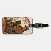 Hunter en Spaniel Bagagelabel (Voorkant horizontaal)