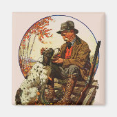 Hunter en Spaniel Magneet (Voorkant)