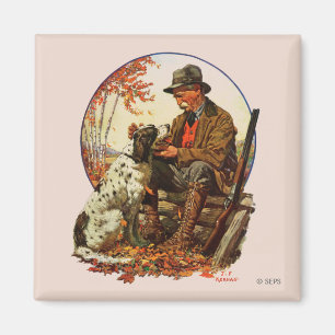 Hunter en Spaniel Magneet