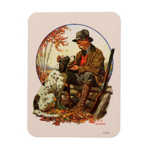 Hunter en Spaniel Magneet