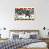 Hunter Everthing doodt je Poster-decor Canvas Afdruk (Insitu (Slaapkamer))