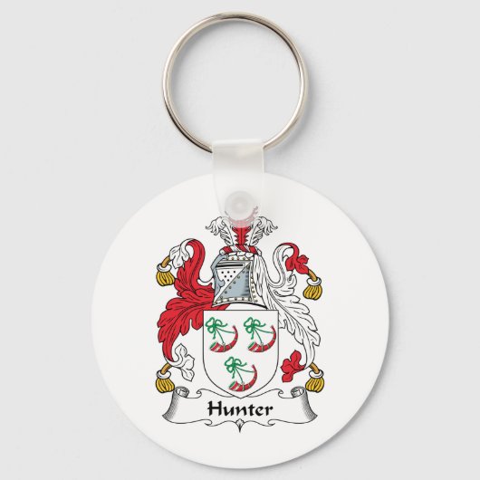 Hunter Family Crest Sleutelhanger (Voorkant)