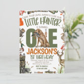 Hunter First Birthday Kaart (Staand voorkant)