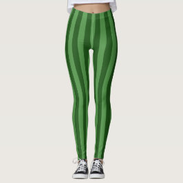 Hunter forest groene verticale streepprint leggings