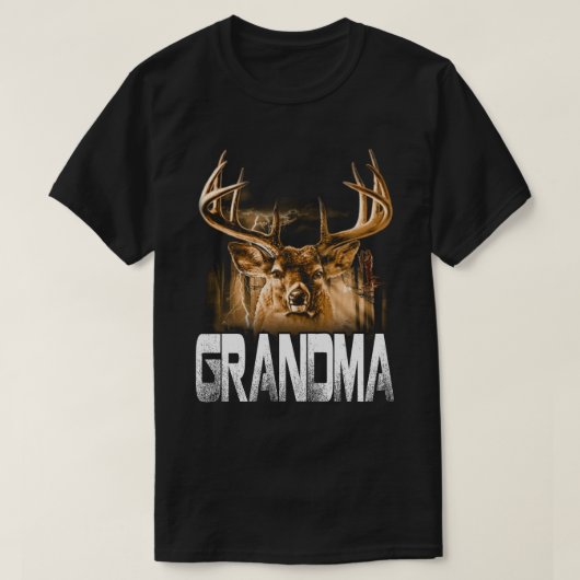 Hunter grand-mère T-Shirt Funny Papa Chasse Père G (Design devant)