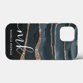 Hunter Granite Marmer Goud Textuur Aangepaste Init Case-Mate iPhone Case (Achterkant (horizontaal))
