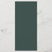 Hunter Green | Bergketch Weddenschap Menu (Achterkant)