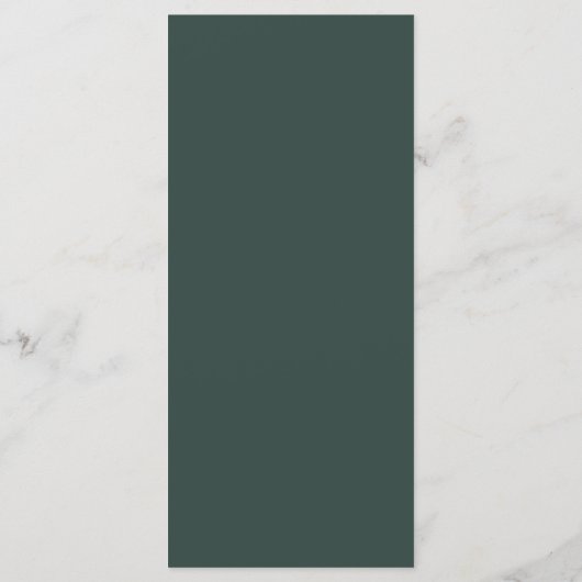 Hunter Green | Bergketch Weddenschap Menu (Achterkant)